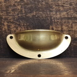 Antique 4” Polished Brass Drawer Pull
