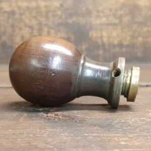 Antique Rosewood & Brass Door Knob