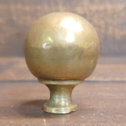 Antique Brass Ball Bed Finial  - 1 5/8” Diameter