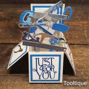 Handcrafted Vintage Tool Pop-Up Birthday Christmas Special Occasion Card Handcrafted Vintage Tool Pop-Up Birthday Christmas Special Occasion Card