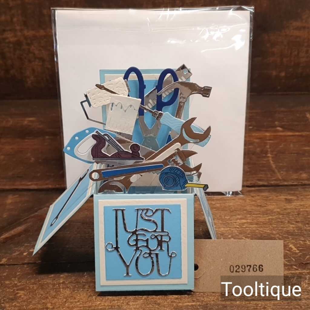 Handcrafted Vintage Tool Pop-Up Birthday Christmas Special Occasion Card
