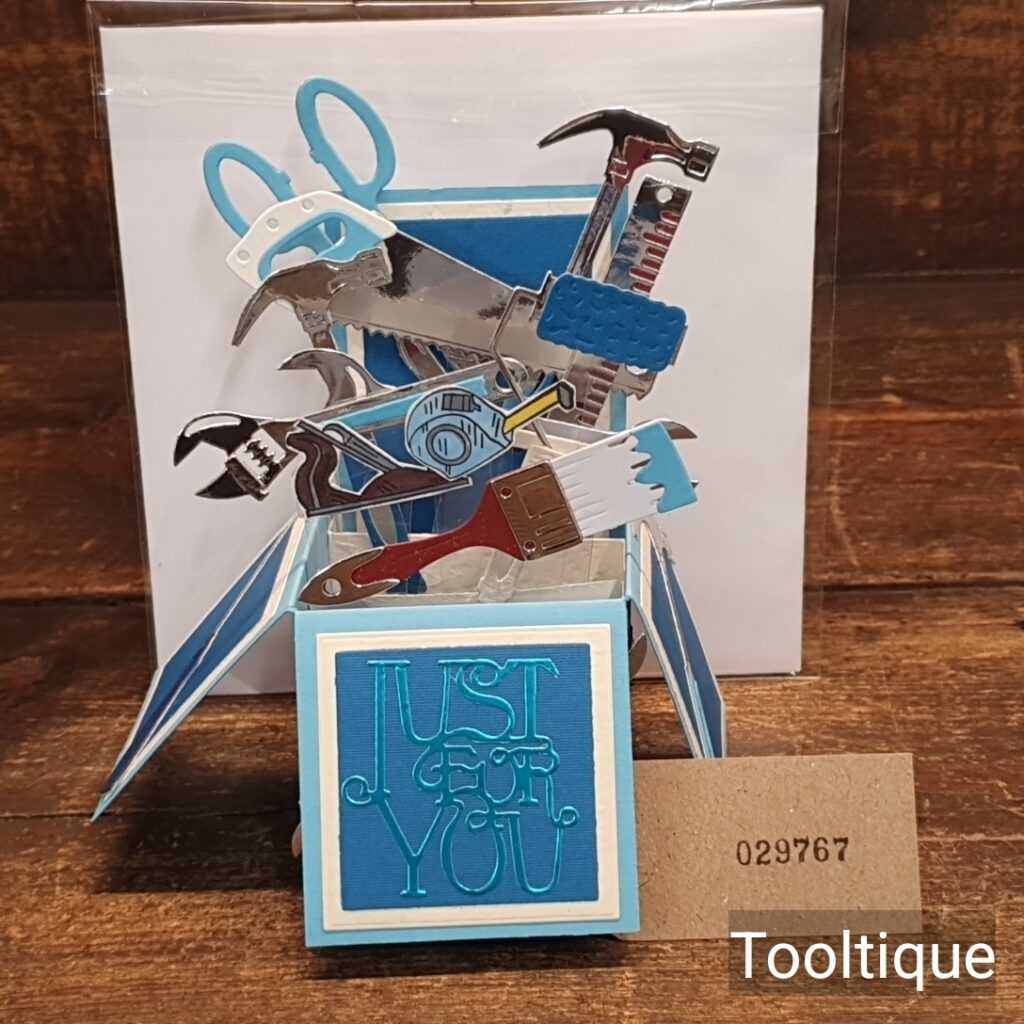 Handcrafted Vintage Tool Pop-Up Birthday Christmas Special Occasion Card