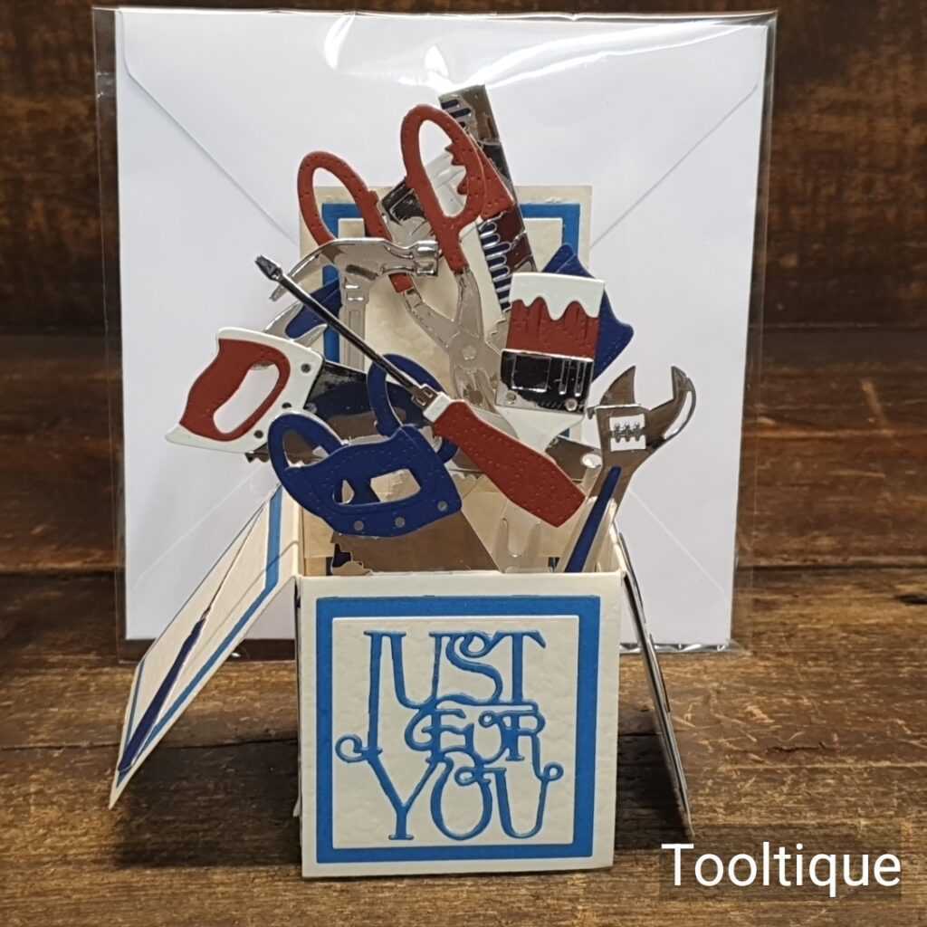 Handcrafted Vintage Tool Pop-Up Birthday Christmas Special Occasion Card