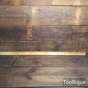 Vintage I.D Smallwood Brass Tippled and Tapered Boxwood Yardstick