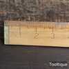 Vintage I.D Smallwood Brass Tippled and Tapered Boxwood Yardstick