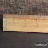 Vintage I.D Smallwood Brass Tippled and Tapered Boxwood Yardstick