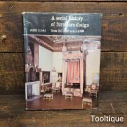 Vintage A Social History of Furniture Design Hardback Book by John Gloag