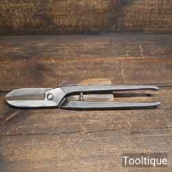 Vintage 12” Flat Tinsnips - Sharpened Ready For Use