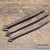 3 No: Vintage Various Sized Countersinking Brace Bits - Good Condition