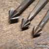 3 No: Vintage Various Sized Countersinking Brace Bits - Good Condition