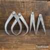 4 No: Vintage Inside & Outside Callipers - Good Condition