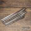 Vintage Selection of 7 No: Different Sized Brace Shell Bits - Good/Fair Condition