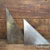 2 No: Vintage Sheet Steel Angle Template - Refurbished Ready For Use