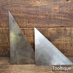 2 No: Vintage Sheet Steel Angle Template - Refurbished Ready For Use