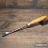 Scarce Vintage 11/16” Marples Shamrock Bent Back Spoon Gouge Woodcarving Chisel