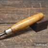 Scarce Vintage 11/16” Marples Shamrock Bent Back Spoon Gouge Woodcarving Chisel