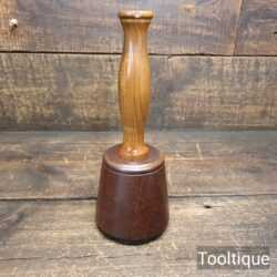 Handmade Wood Turned Old Azobé (Ekki) Hardwood Mallet London Plane Handle