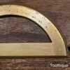 Antique Brass Protractor Bevelled Edge Markings - Good Condition