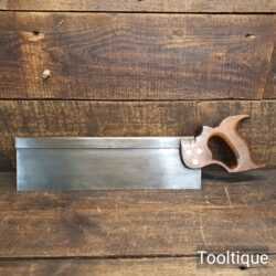 Rare Vintage John Sanderson 1st Class 14” Steel Back Cross Cut Hand Saw Sharpened