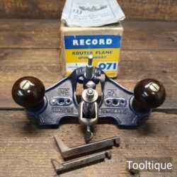 Vintage Boxed Record No: 071 Open Throat Router Plane - Good Condition