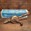 Vintage Boxed Record No: 822 Double Pinion Egg Beater Hand Drill - Good Condition