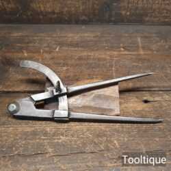 Antique Cast Steel Square Leg Dividers - Fully Refurbished Ready To Use