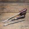 Vintage Selection 3 No: Moore & Wright Bearing Scrapers - Refurbished Ready To Use
