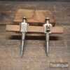 Vintage 5” Pair Brass Trammel Points - Refurbished Ready To Use
