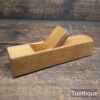 Vintage 8” Patternmakers Beechwood Round or Hollowing Plane - Good Condition