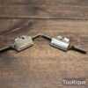 2 No: Vintage Luthiers Miniature Brass Curved Flat Spokeshaves -Fully Refurbished