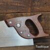 Vintage Spear and Jackson 22” Cross Cut Panel Saw 9 TPI - Fully Refurbished Sharpened