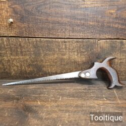 Vintage Keyhole Saw Beechwood Handle Sharpened Cross Cut - Fully Refurbished
