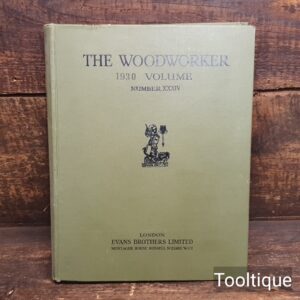 Vintage The Woodworker 1930 Edition Hardback Book by the Evan Brothers
