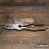 Unusual Vintage 9” General Purpose Pliers Round Nose Tips - Refurbished
