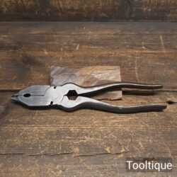 Unusual Vintage 9” General Purpose Pliers Round Nose Tips - Refurbished