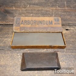 2 No: Vintage Carborundum & India Sharpening Slip Stones - Good Condition