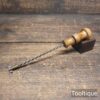 Vintage Archimedes Hand Drill Beechwood Handles - Good Condition