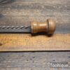 Vintage Archimedes Hand Drill Beechwood Handles - Good Condition