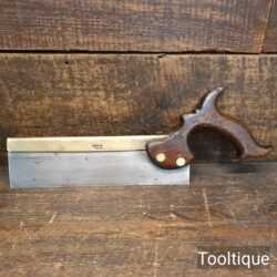 Rare Antique Howel London 10” Brass Back Dovetail Saw 19 TPI - Fully Refurbished