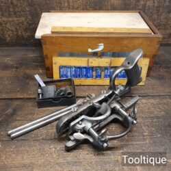 Vintage Boxed Record Improved No: 050A Combination Plough Plane - Fully Refurbished