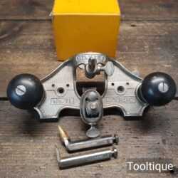 Vintage Boxed Near Mint Stanley England No: 71 Router Plane Complete