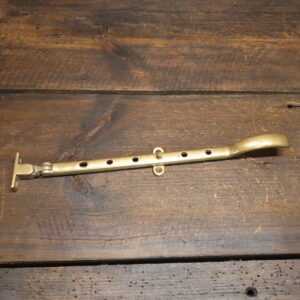 Antique Victorian Style Spoon Shaped Brass Casement Stay