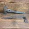 Vintage Pair of Hand Forged Wrought Iron Hinges