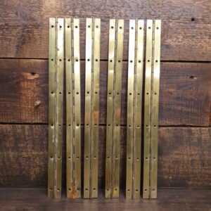 Four Brass Plated Continuous Piano Hinges - Suitable For Internal Doors