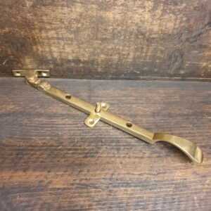 Small Antique Brass Casement Stay With 3 Holes