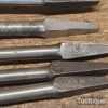 T30494 – 13 No: Vintage carpenters brace bits refurbished and sharpened ready for use and in good used condition.