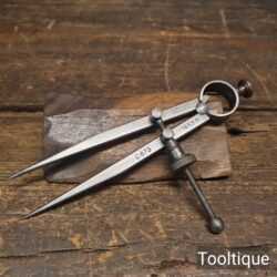 Vintage Hawksey 6” Straight Leg Engineers Dividers - Sharpened Ready For Use