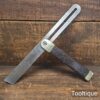 Vintage 12” Rosewood & Brass Carpenters Bevel - Refurbished Ready To Use