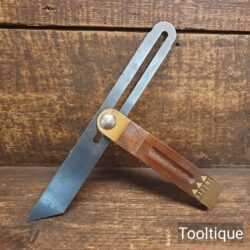Vintage 9” Rabone Mahogany Brass Carpenters Bevel - Good Condition