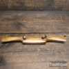 Vintage T. Wales & Sons WW1 Era 1917 Boxwood Spokeshave Brass Wear Plate